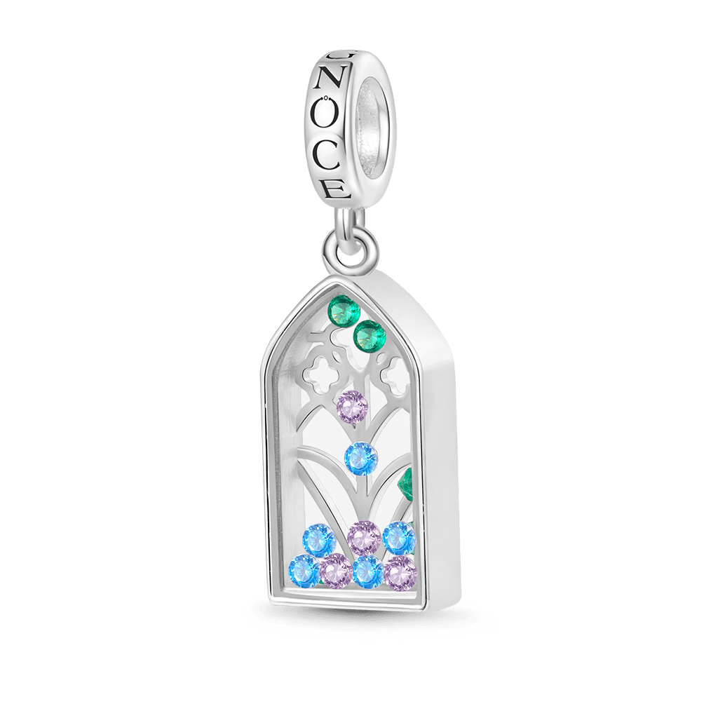 Gnoce Flower Window Pendant Dangle Charm_1