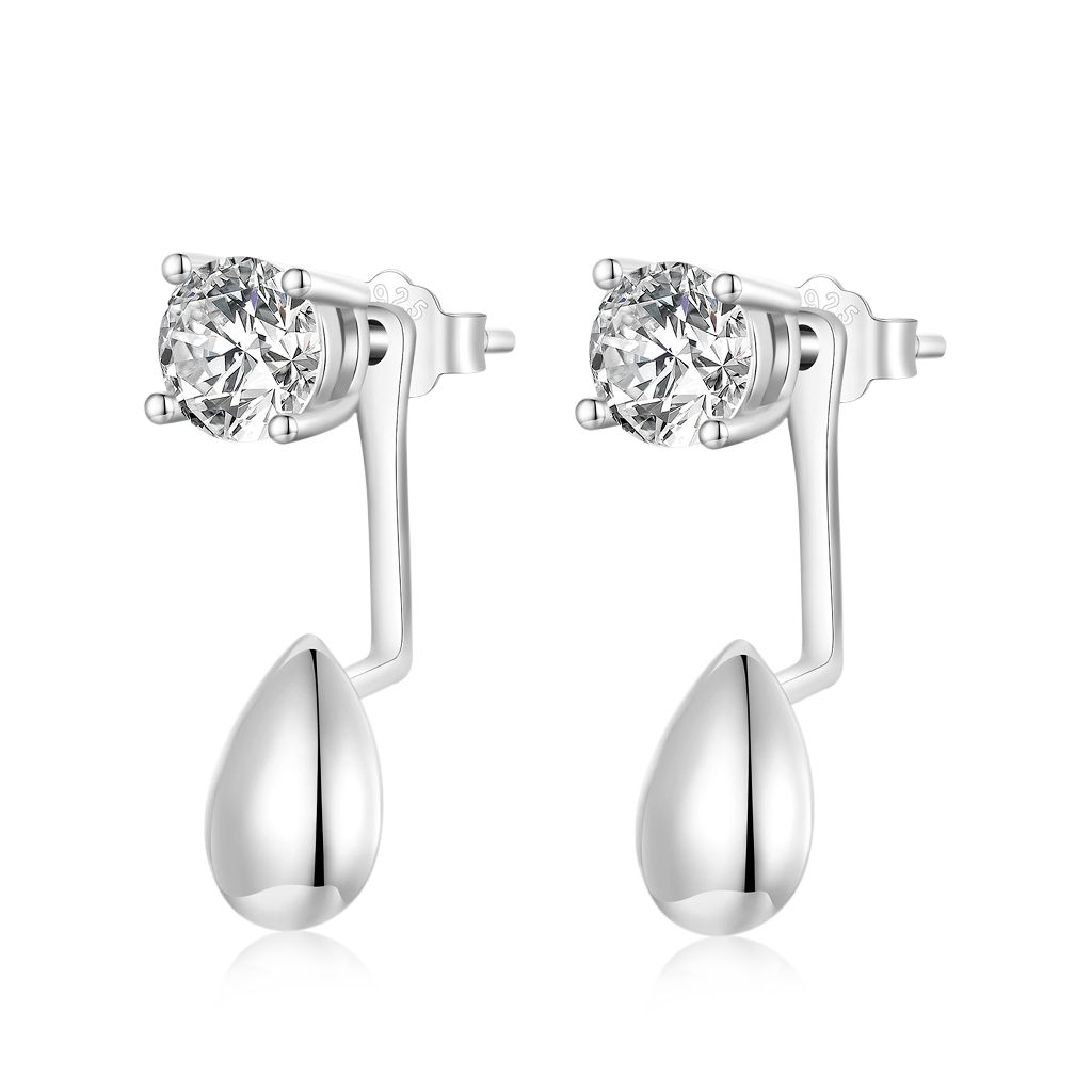 Gnoce Drop Diamond Stud Earrings_1