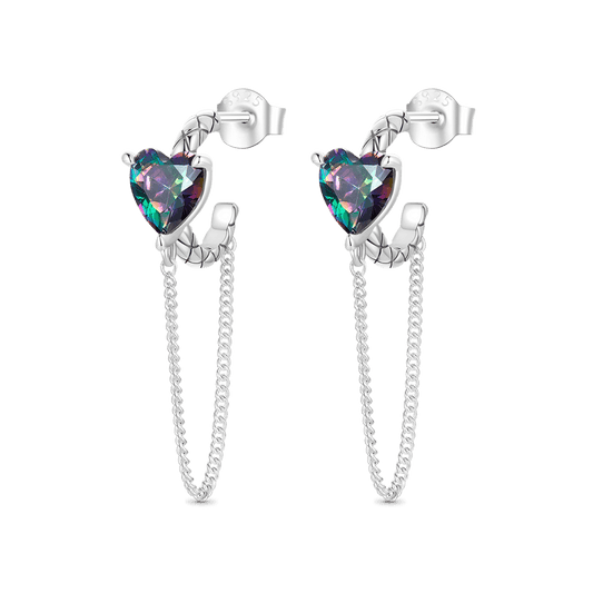 Gnoce Vintage Heart Stud Earrings_1