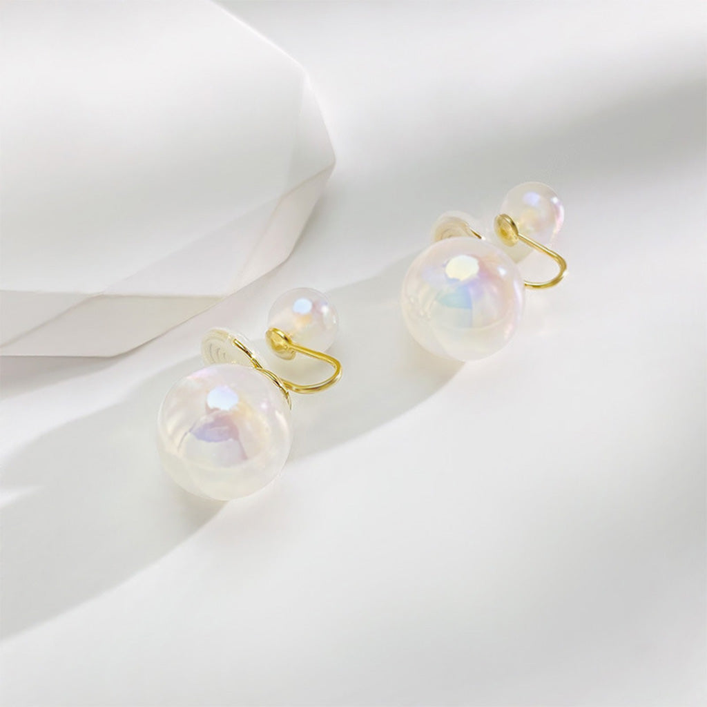 Gnoce Mermaid Imitation Pearl Ear Clips_2