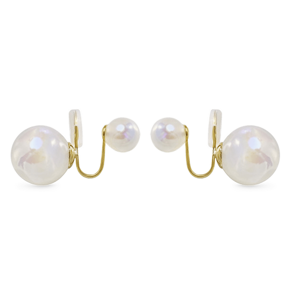 Gnoce Mermaid Imitation Pearl Ear Clips_1