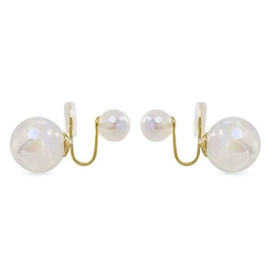 Gnoce Mermaid Imitation Pearl Ear Clips_1