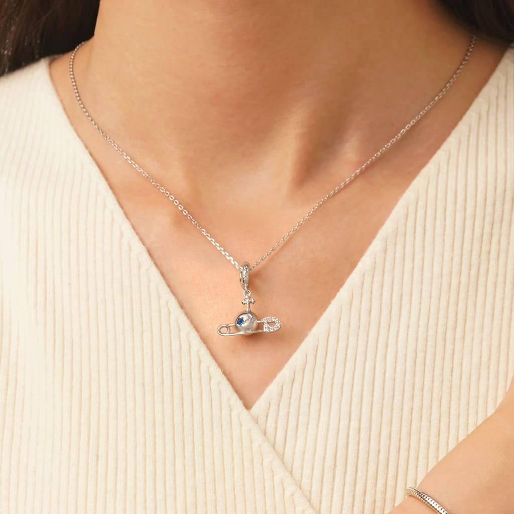 Gnoce Alien Planet Pendant Dangle Charm_5