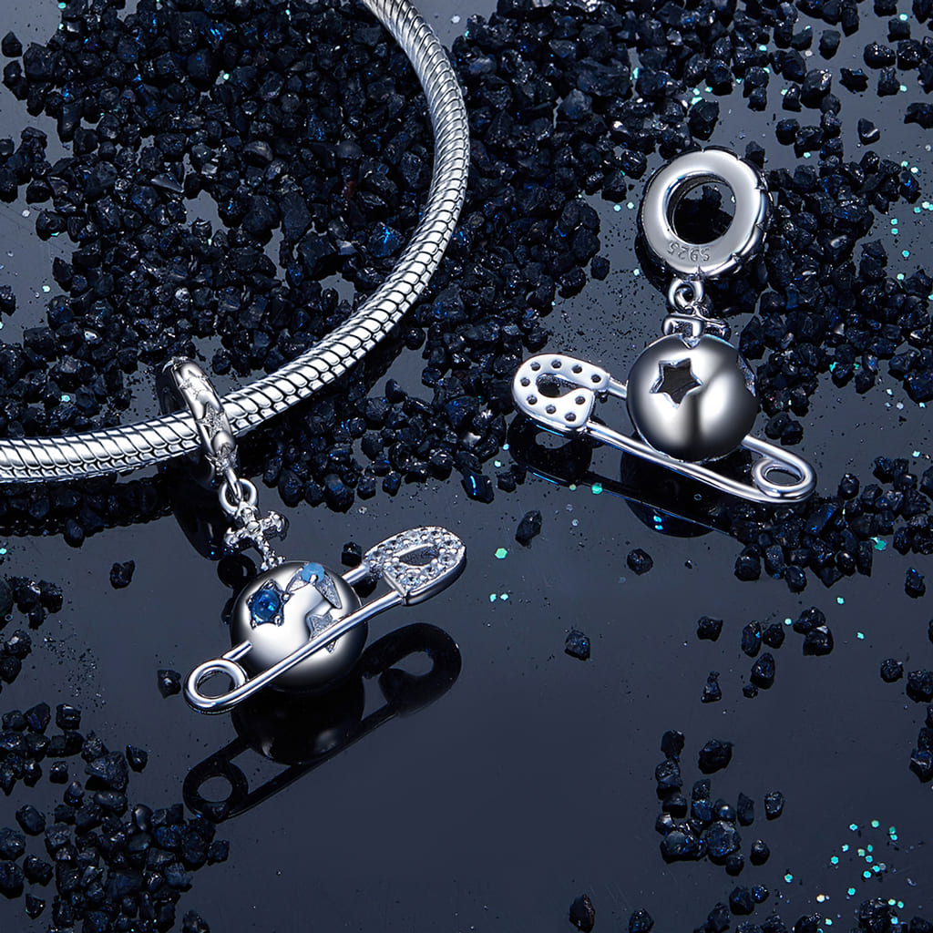 Gnoce Alien Planet Pendant Dangle Charm_3