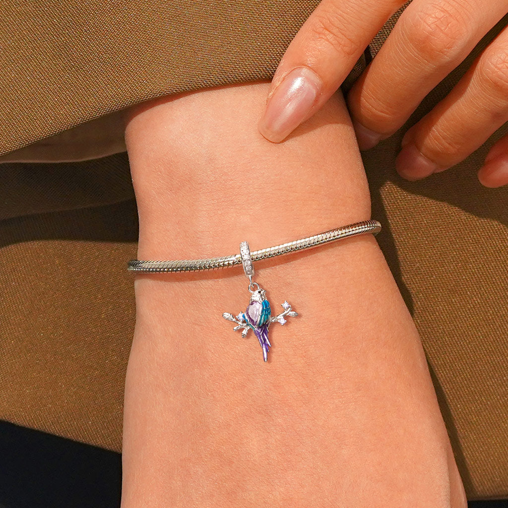 Gnoce Gradient Color Kingfisher Pendant Dangle Charm_5