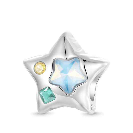 Gnoce Sliver Balloon Star Charm_1