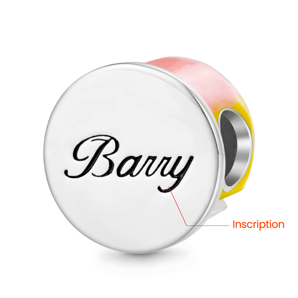Gnoce Engravable Sterling Silver Happy Birthday Cake Charm_2
