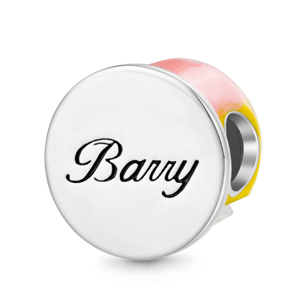 Gnoce Engravable Sterling Silver Happy Birthday Cake Charm_3