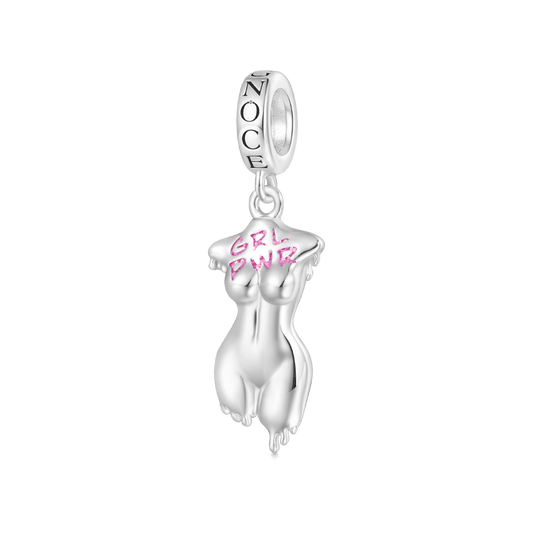 Gnoce Girl Power Human Body Pendant Dangle Charm_1