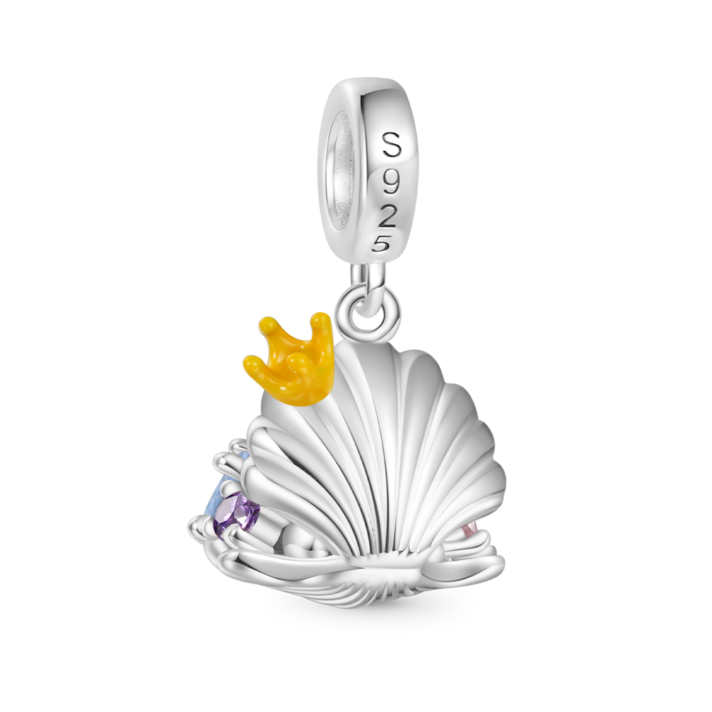 Gnoce Undersea Treasure Pearl Shell Pendant Dangle Charm_2