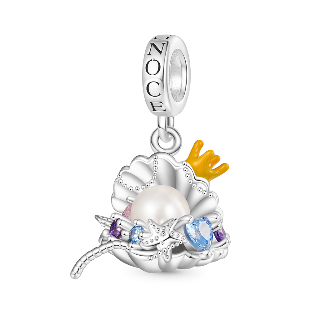 Gnoce Undersea Treasure Pearl Shell Pendant Dangle Charm_1