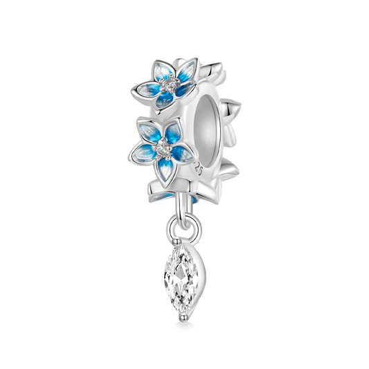 Gnoce Blue Dripping Flower Stopper Charm_1