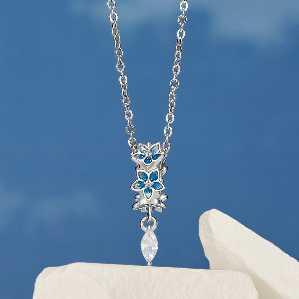 Gnoce Blue Dripping Flower Stopper Charm_2