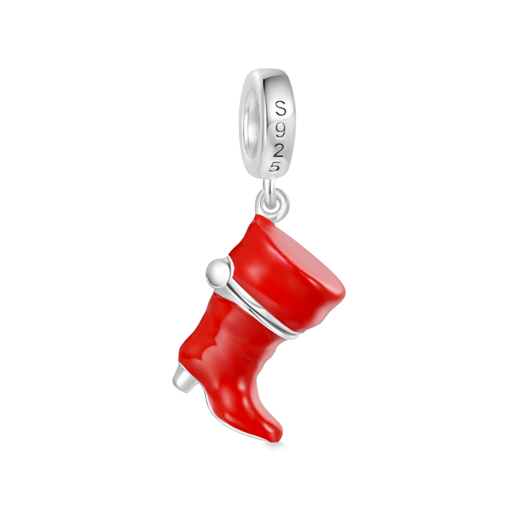 Gnoce Puss In Boots Openable Red Boot Pendant Dangle Charm_3
