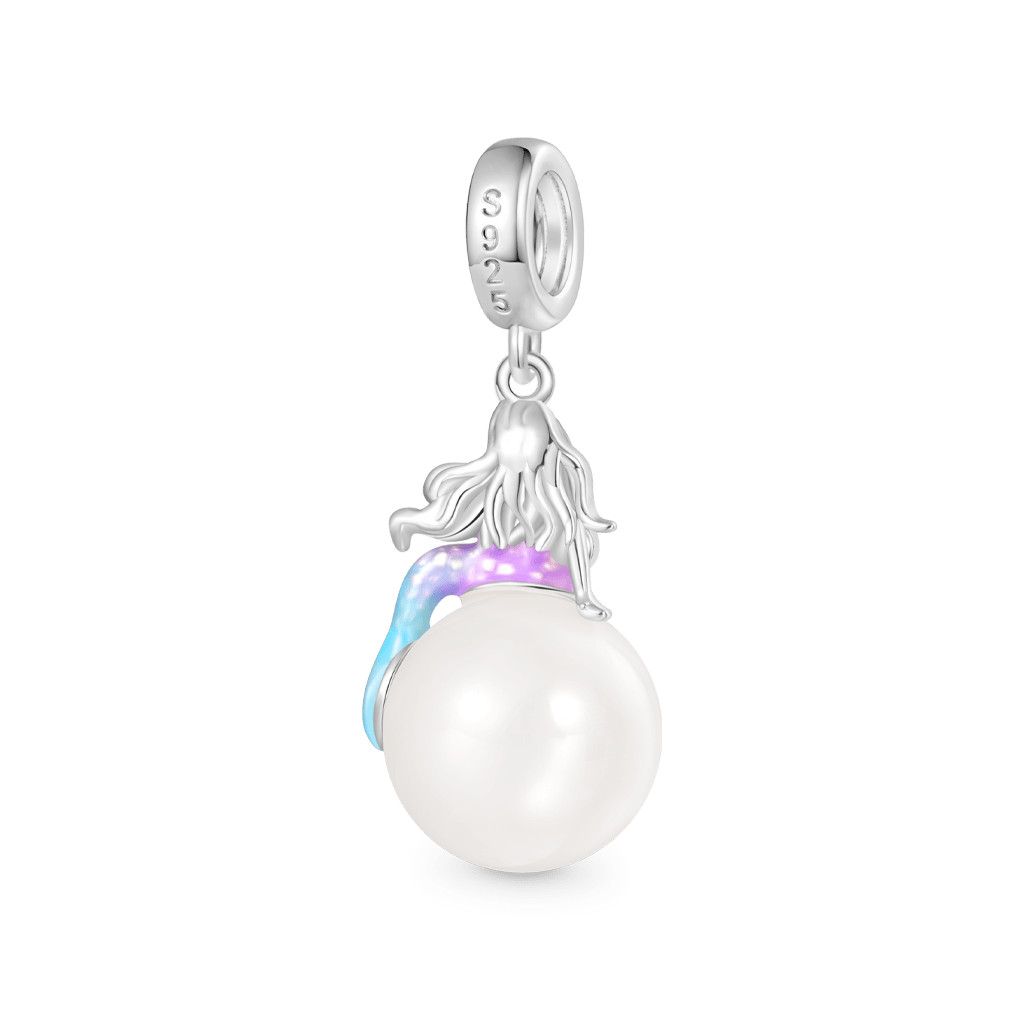 Gnoce Mermaid Pearl Pendant Dangle Charm_2