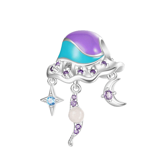 Gnoce Summer Ocean Blue Glow-in-the-Dark Jellyfish Charm_1