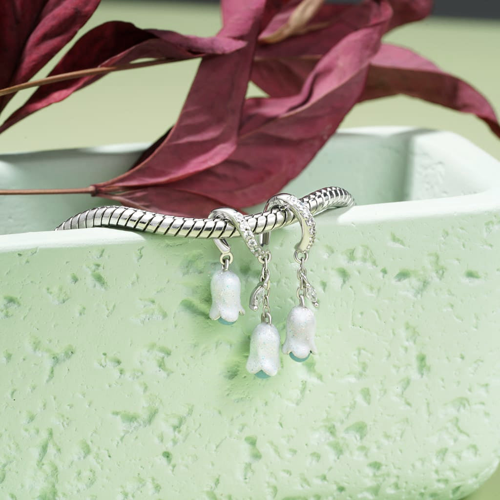 Gnoce Lily of the Valley Glow-in-the-Dark Stone Stamens Charm_4