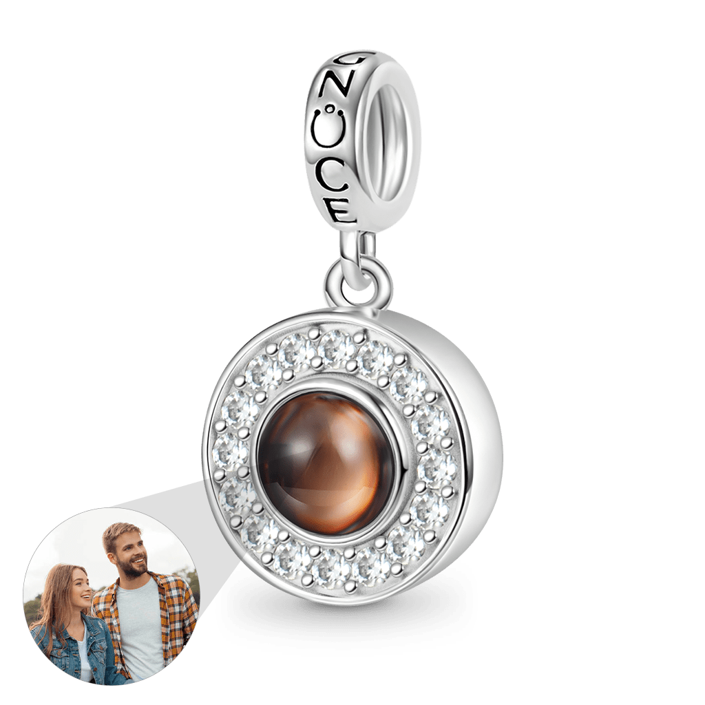 Gnoce Projection Personalized Photo Pendant Dangle Charm_4