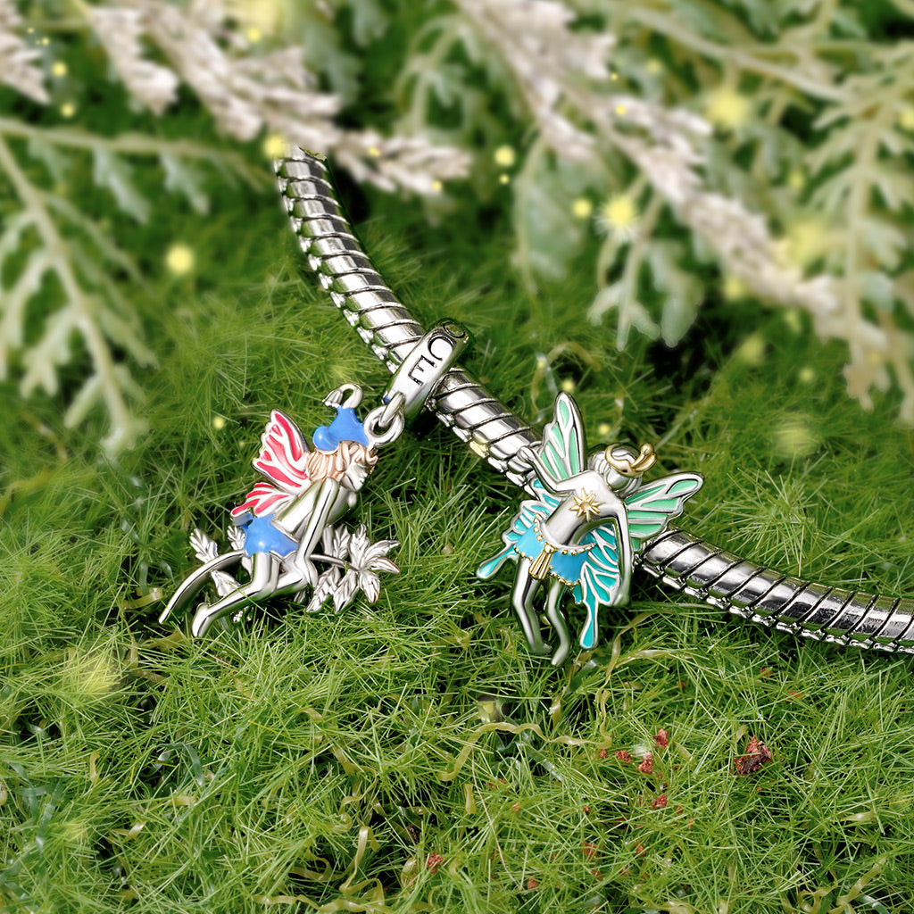 Gnoce Green Wings Fairy King Oberon Charm_3