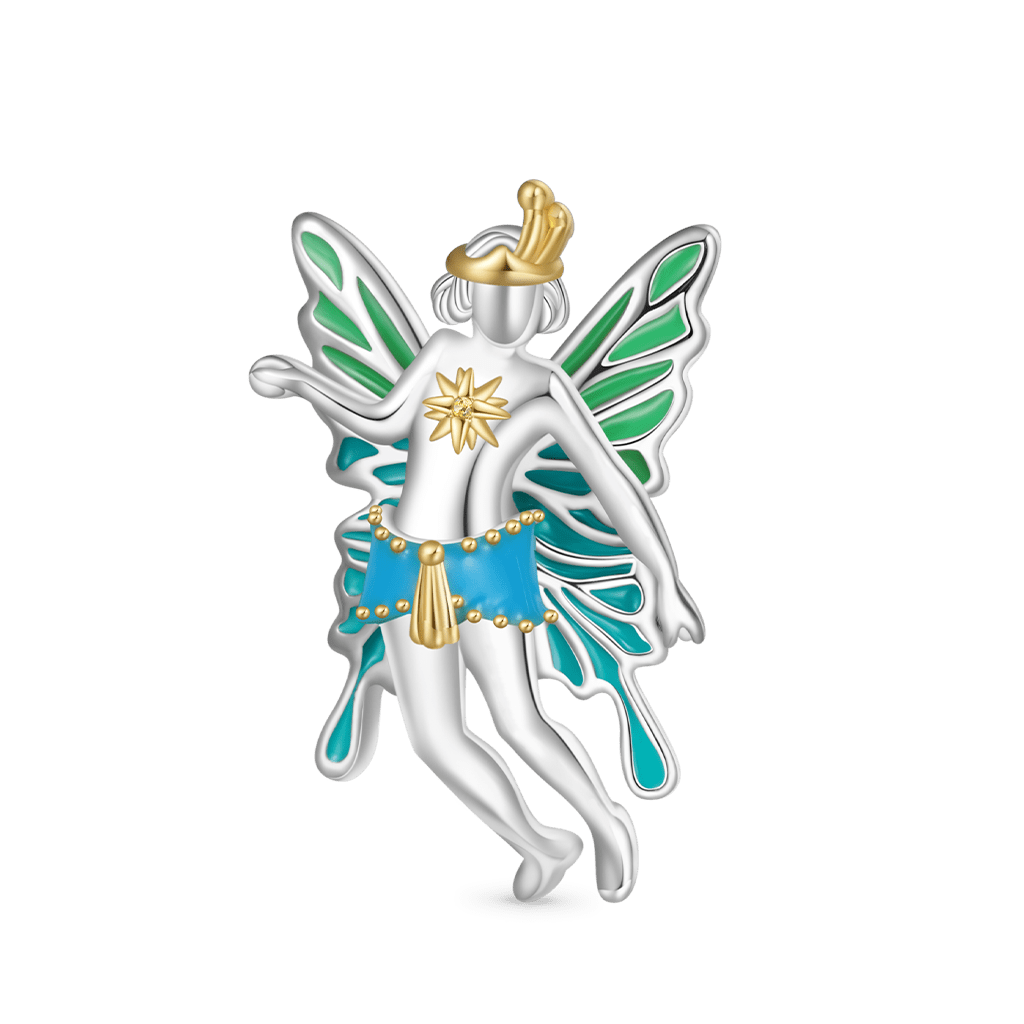 Gnoce Green Wings Fairy King Oberon Charm_1