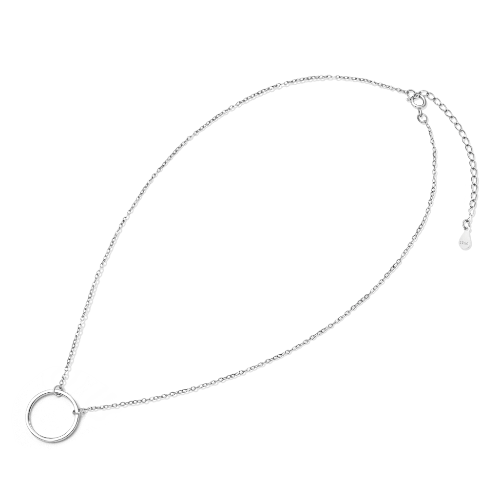 Gnoce Simple Circle Link Necklace_2