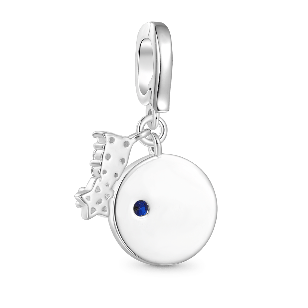 Gnoce Engravable Birthstone Shooting Star Clasp Clusters Charm_3