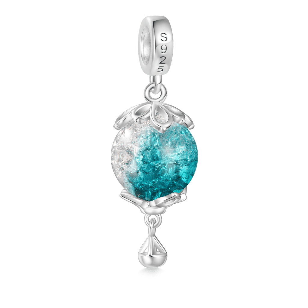 Gnoce Blue Hot Air Balloon Pendant Dangle Charm_2