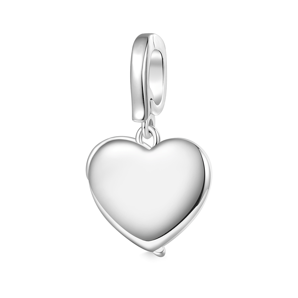 Gnoce Engravable Heart Wings Clasp Clusters Charm_3