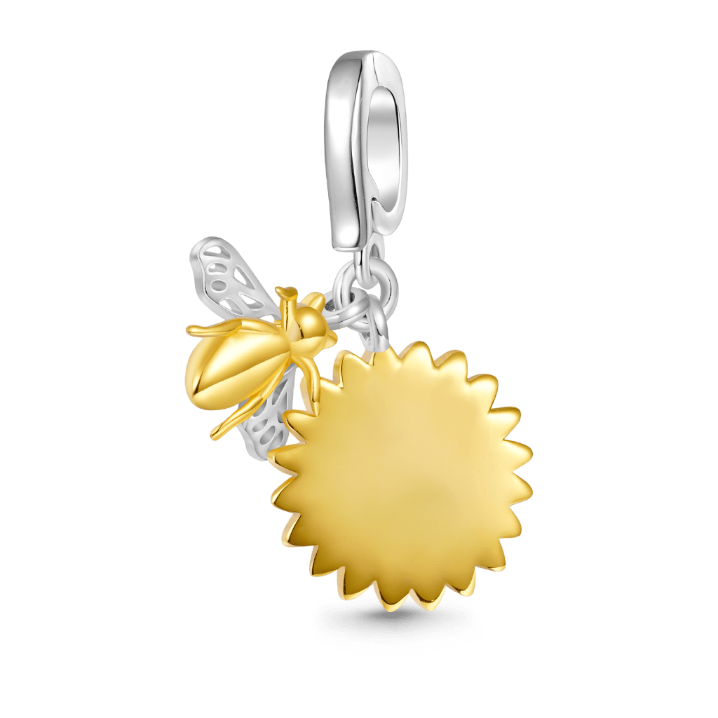 Gnoce Sunflower Bee Clasp Clusters Charm_2