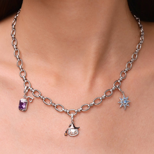 Gnoce Interlocking Thick Chain Necklace_5
