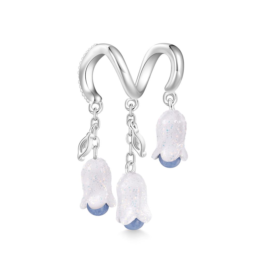 Gnoce Lily of the Valley Glow-in-the-Dark Stone Stamens Charm_3