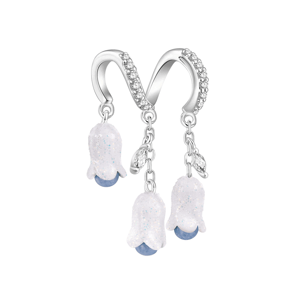 Gnoce Lily of the Valley Glow-in-the-Dark Stone Stamens Charm_1