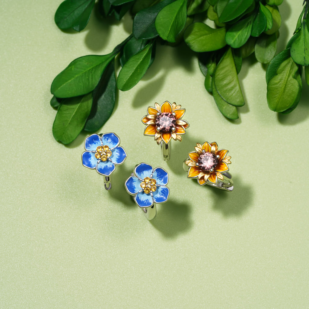 Gnoce Sunflower Hoop Earrings_3