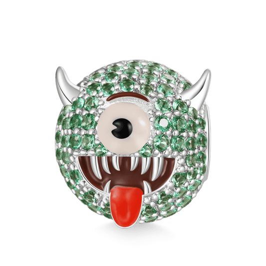 Gnoce emoji One-Eyed Green Monster Halloween Charm_1
