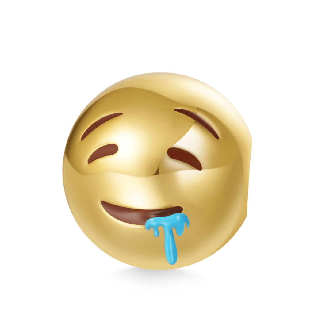 Gnoce emoji Drooling Face Charm_1