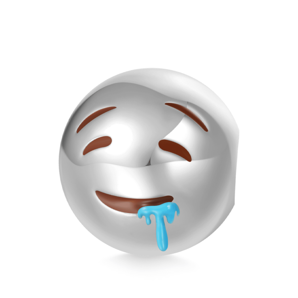 Gnoce emoji Drooling Face Charm_2