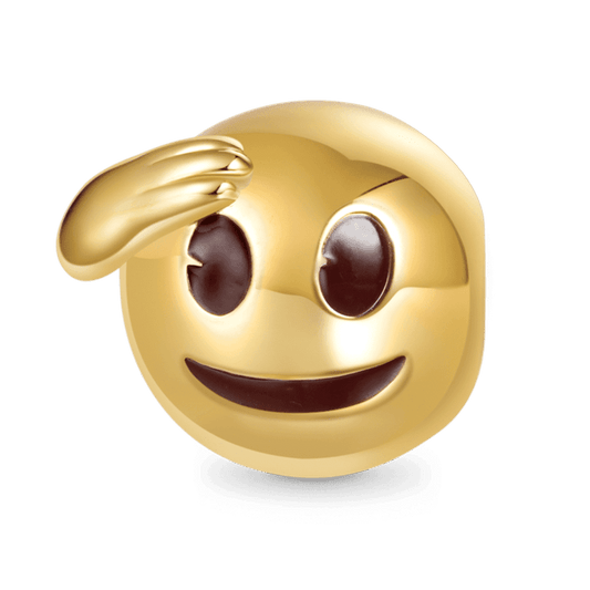 Gnoce emoji Salute Face Charm_1