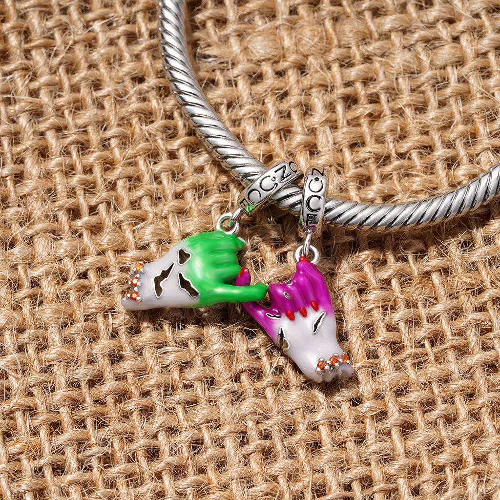Gnoce Halloween Devil's Two-hands Hook Pendant Dangle Charm_5