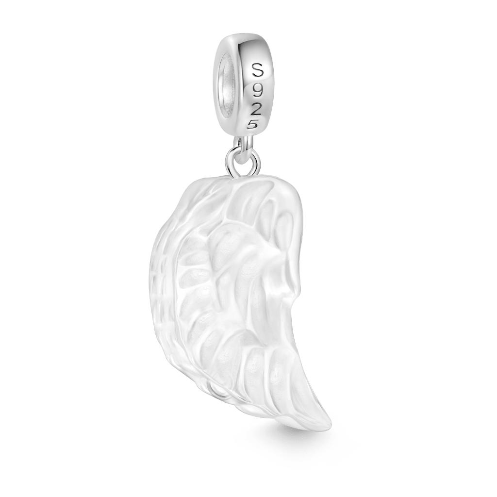 Gnoce Natural Clear Crystal Wings Pendant Dangle Charm_2