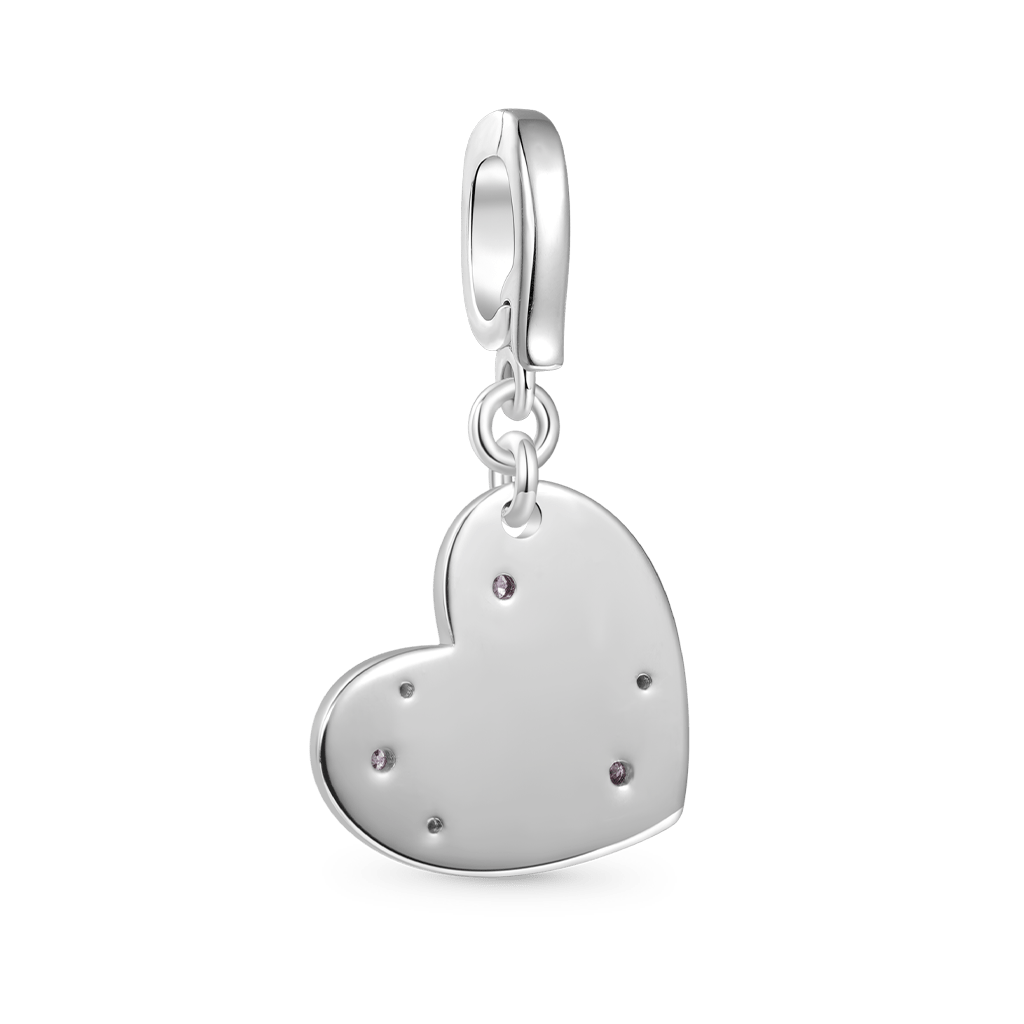 Gnoce Engravable Initial Letter Love Clasp Clusters Charm_3