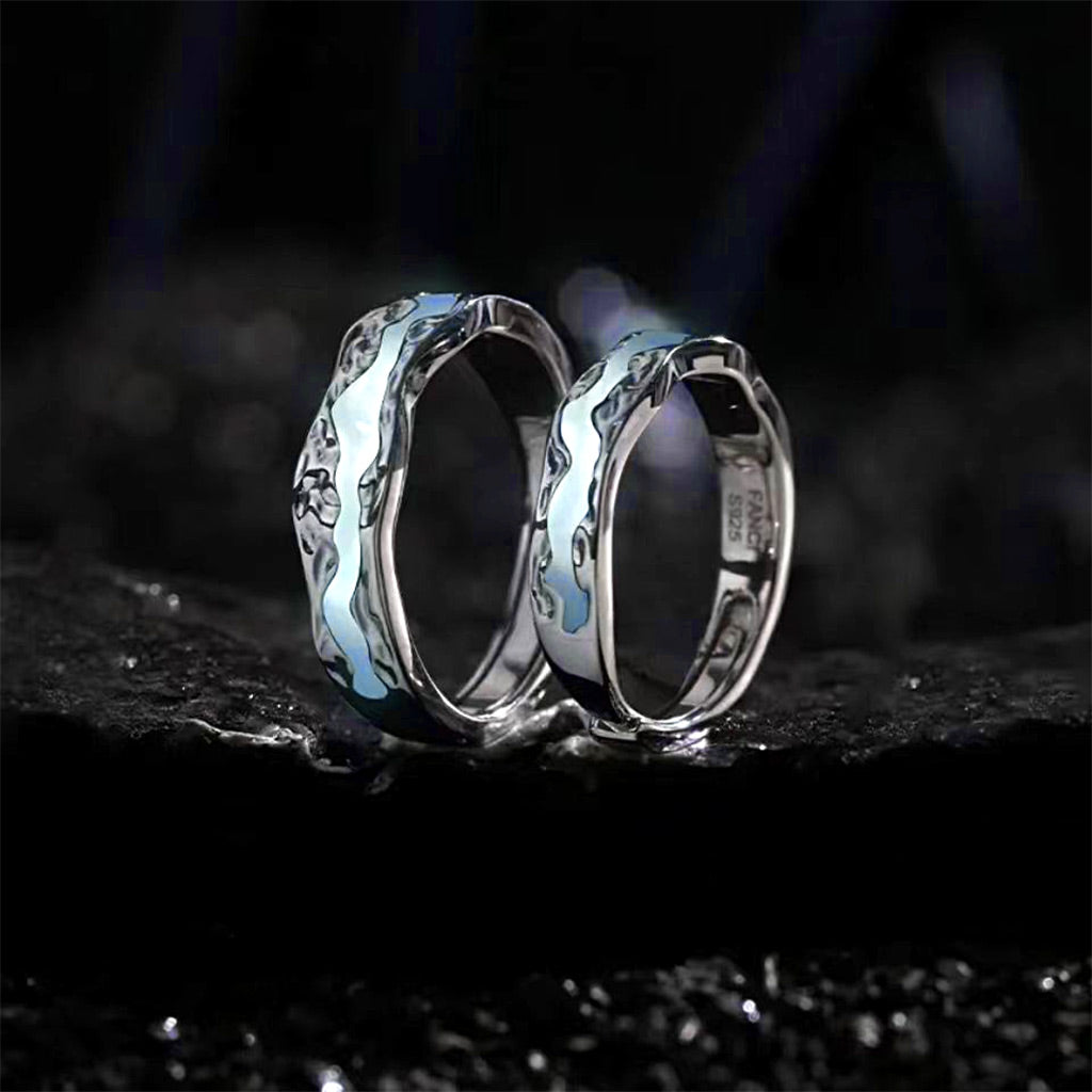 Gnoce ‘Light Years Away’ Adjustable Luminous Couple Rings_4