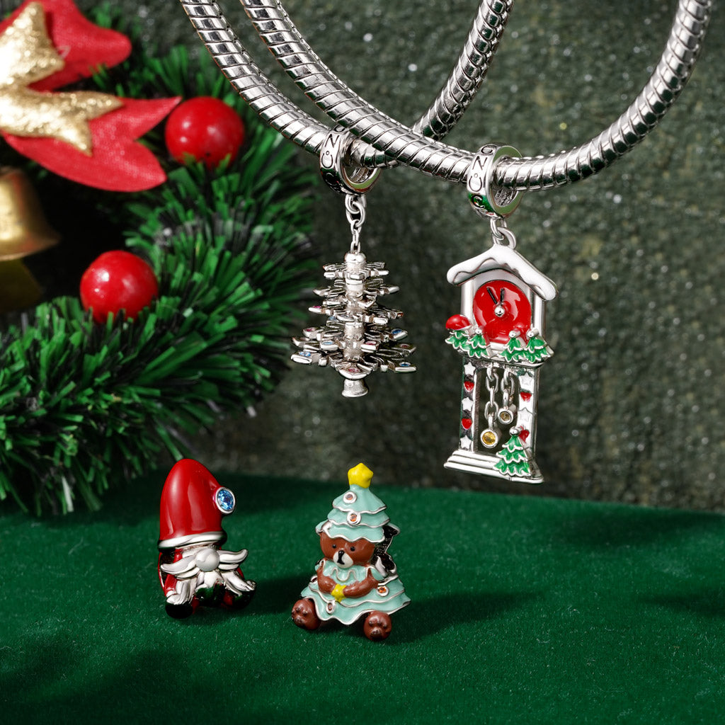 Gnoce Christmas Snowflake Tree Pendant Dangle Charm_3