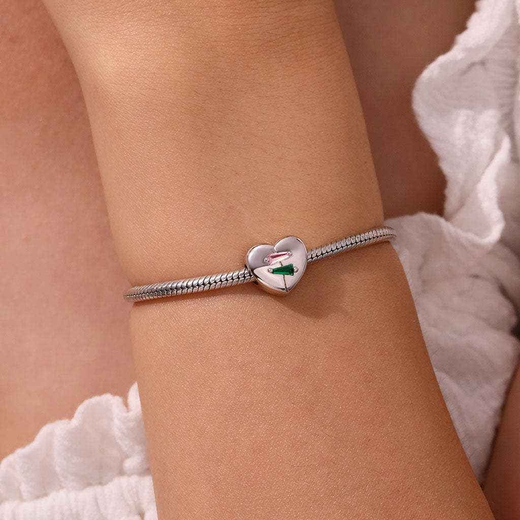 Gnoce Trapezoid Birthstone Engravable Stitched Heart Charm_6