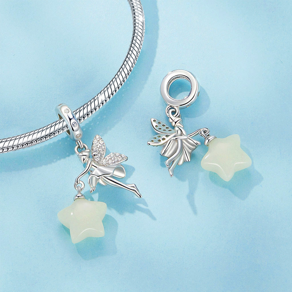 Gnoce Forest Fairy Glow-in-the-Dark Star Pendant Dangle Charm_3
