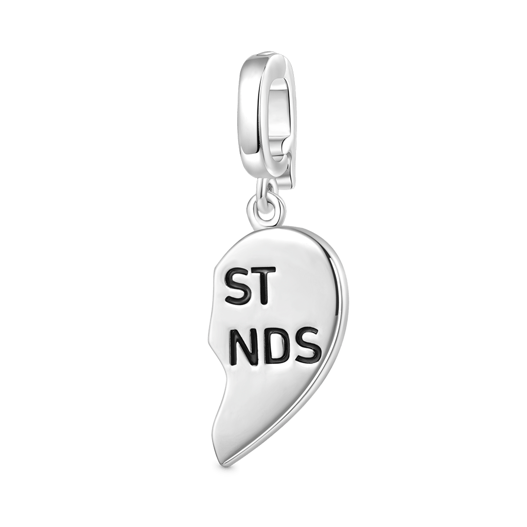 Gnoce Best Friend Right Heart Clasp Clusters Charm_1