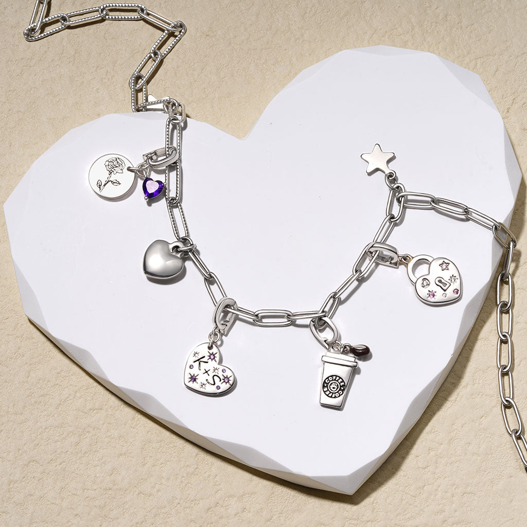Gnoce Love Lock Clasp Clusters Charm_3