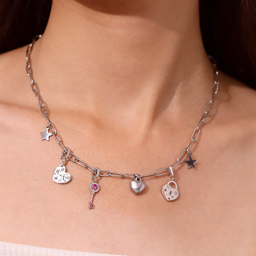 Gnoce Love Lock Clasp Clusters Charm_5
