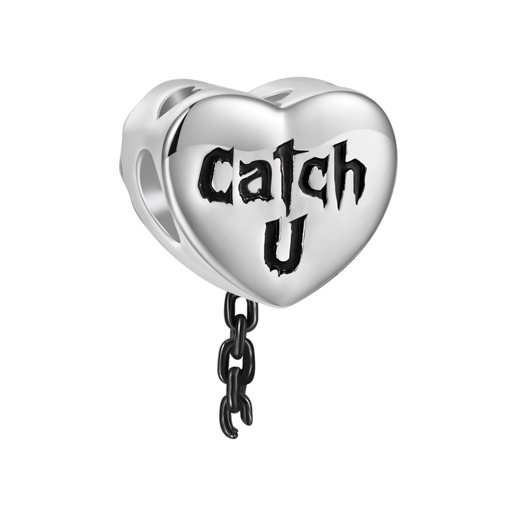 Gnoce 'Catch U' Heart Mousetrap Personalized Photo Charm_2