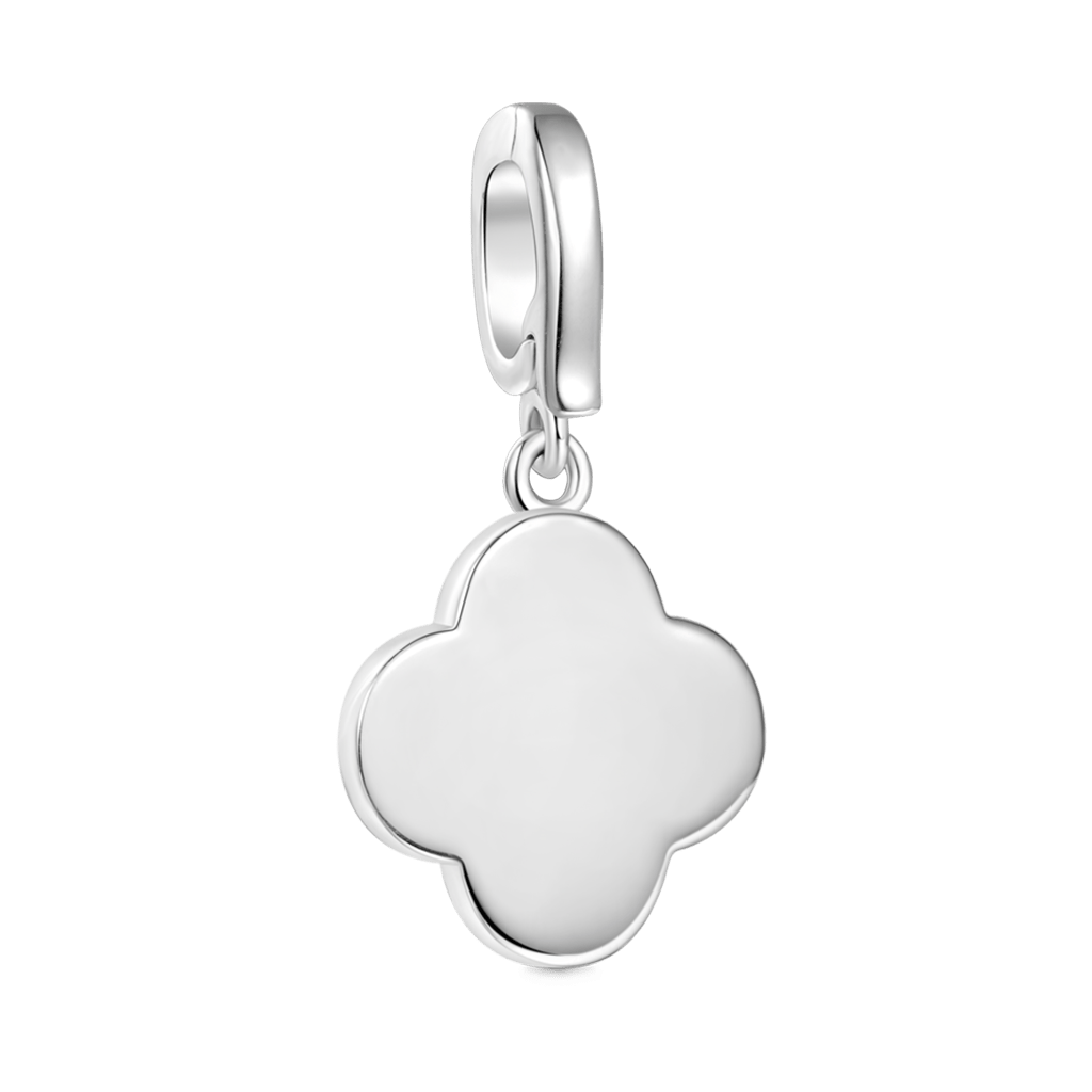 Gnoce Four-leaf Clover Personalized Initial Letter Clasp Clusters Charm_3