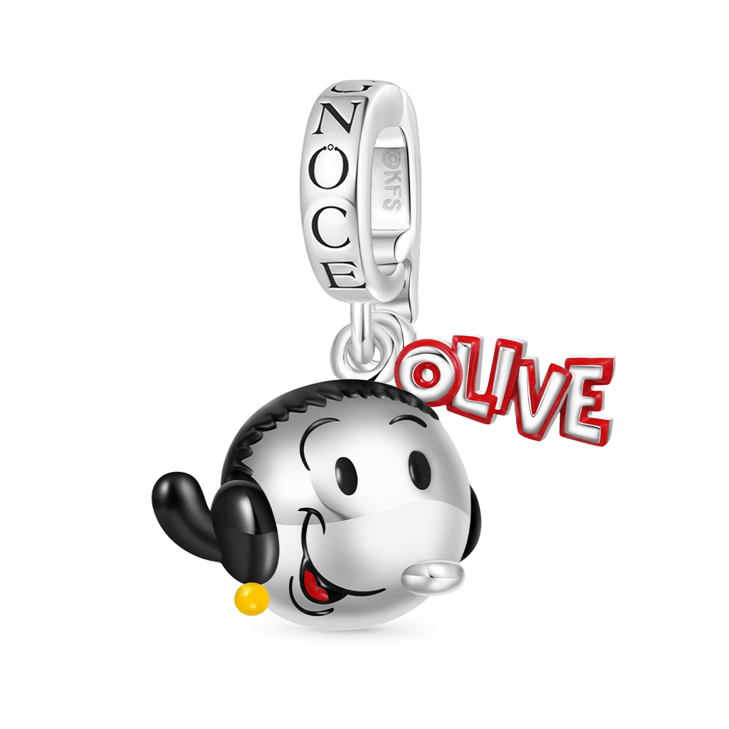 Gnoce Popeye Olive Oyl's Head Pendant Dangle Charm_1